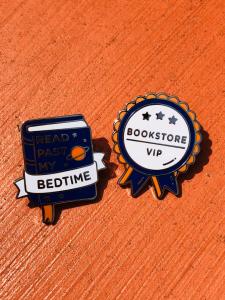 Bookish pins